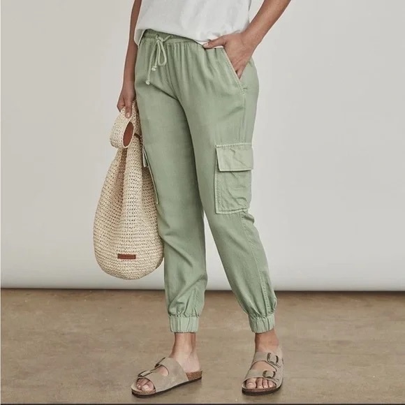 Elizabeth and James Pants - Elizabeth and James green joggers